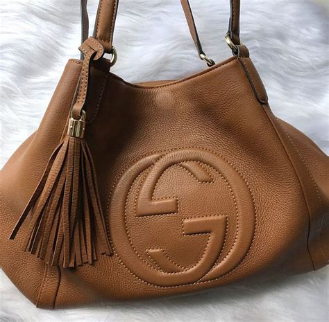 bolsa gucci caramelo|Gucci shoulder bag.